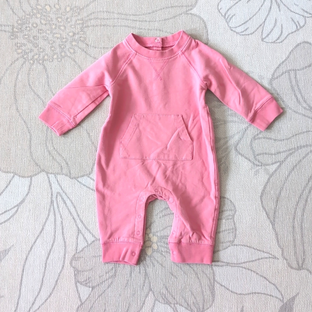 Primary Baby Sweatshirt Romper - Size 3-6 Months